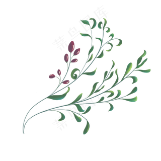 八一建军节绿色橄榄枝