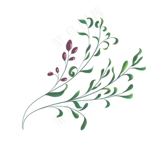 八一建军节绿色橄榄枝