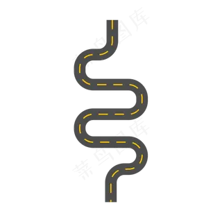 黑色柏油马路公路,免抠元素