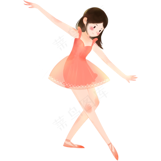 卡通时尚的女孩子