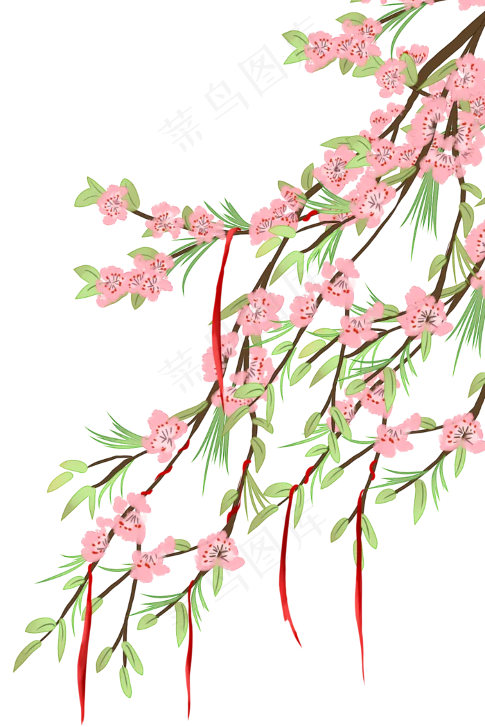 古风花花枝(1024X1536(DPI:299))psd模版下载