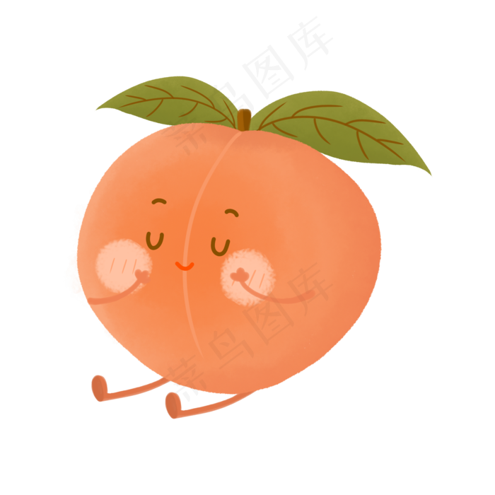桃子水果零食食品矢量(2000X2000(DPI:300))psd模版下载