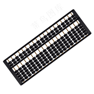 水墨黑色算珠算盘