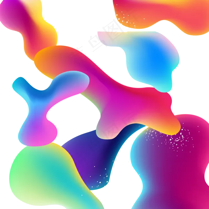 618彩色流体渐变618炫彩流(2000X2000(DPI:300))psd模版下载
