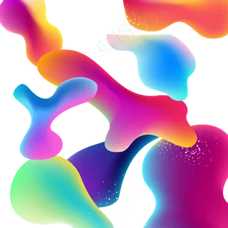 618彩色流体渐变618炫彩流