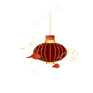 中国风灯笼装饰图案,免抠元素