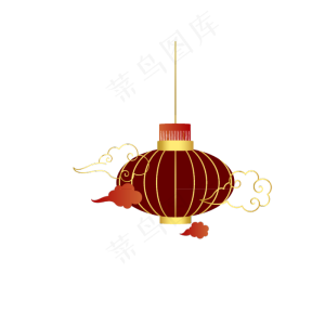 中国风灯笼装饰图案,免抠元素