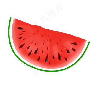 切开的半个西瓜水果
