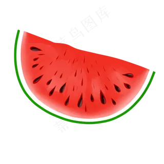 切开的半个西瓜水果