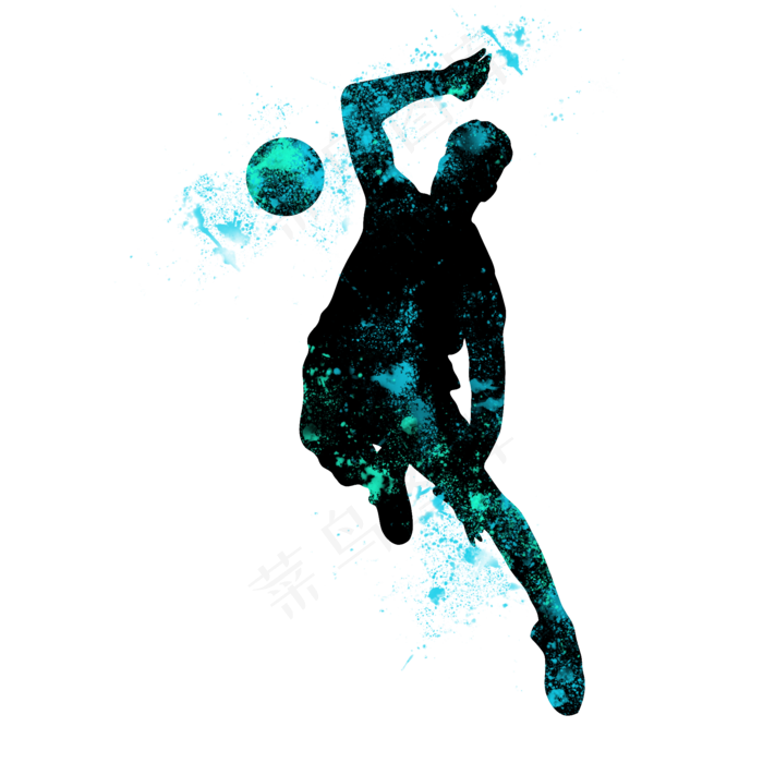 开学季排球社团招新剪影,免抠元素(2000X2000(DPI:300))psd模版下载
