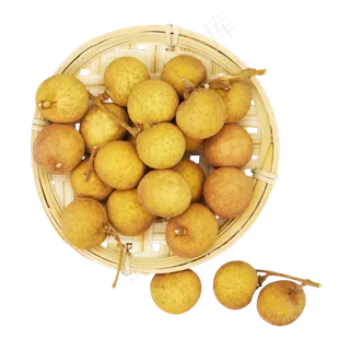 编织果盘桂圆,免抠元素