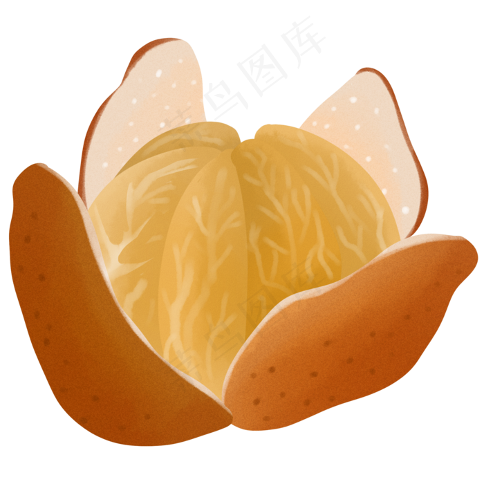 桔子清新味道水果橘色(2000X2000(DPI:300))psd模版下载