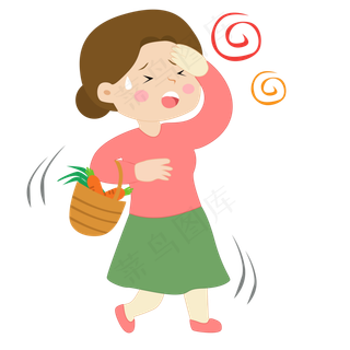 流汗的人物png素材