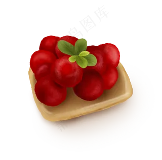 手绘夏季水果杨梅