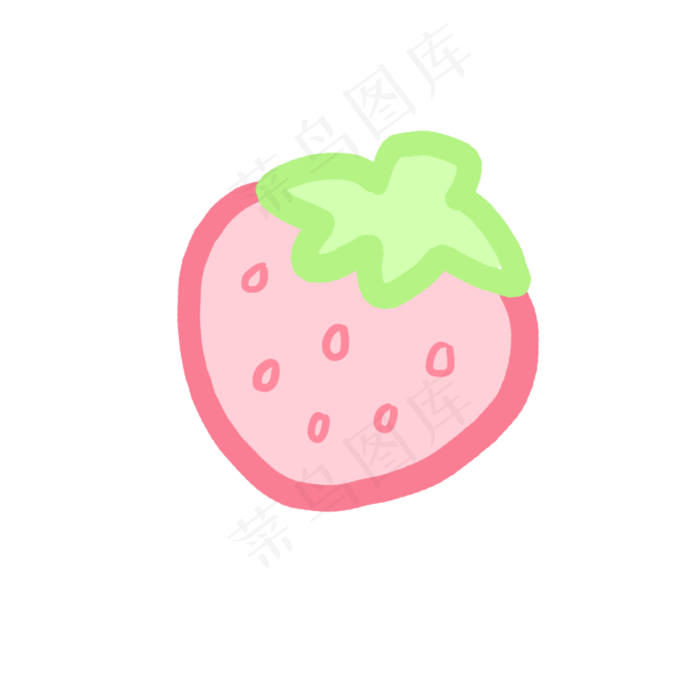 Q版小草莓PNG(2000X2000(DPI:300))psd模版下载