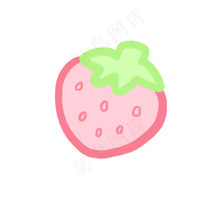 Q版小草莓PNG