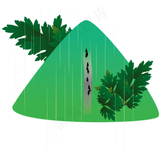 清明节绿水青山思乡