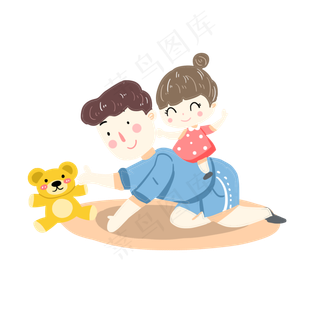 父亲节父子互动素材