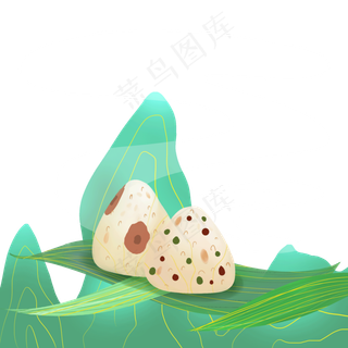 端午金边国潮粽子