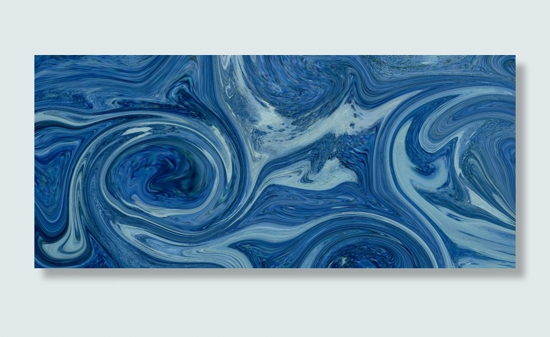 蓝色流体渐变旋涡背景