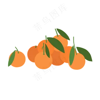 矢量扁平小清新简约卡通现代水果