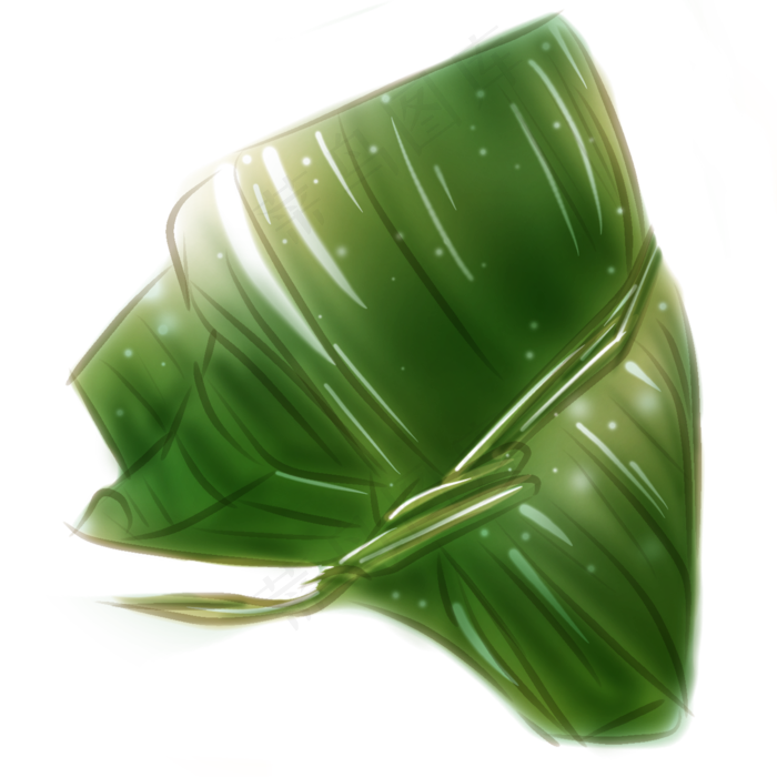 端午食物绿色粽子