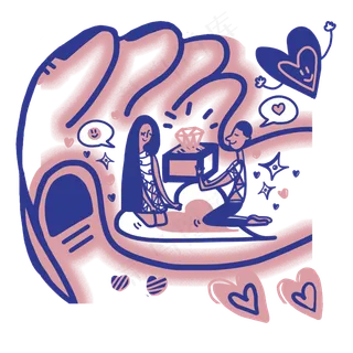 情人节粉色送戒指钻石亲人求婚2