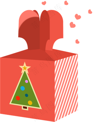 圣诞快乐平安果礼物,免抠元素