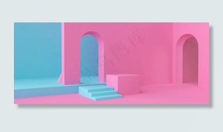 公主风可爱c4d场景