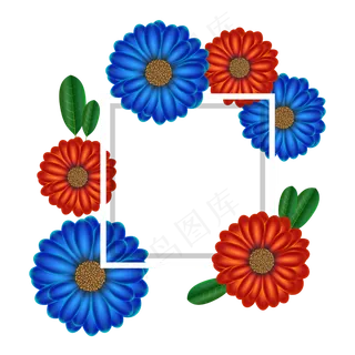 618电商夏天边框装饰素材