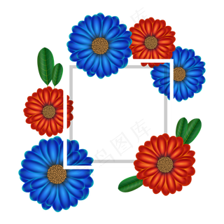 618电商夏天边框装饰素材