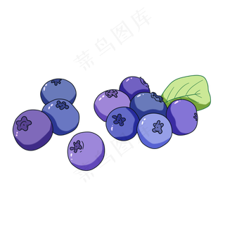 一堆新鲜的蓝莓水果好吃