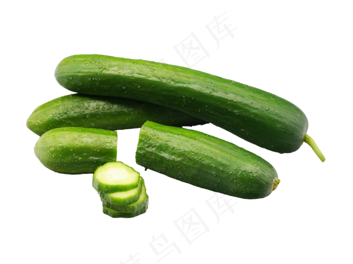 绿色蔬菜黄瓜,免抠元素