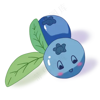 萌翻可爱的蓝莓两个