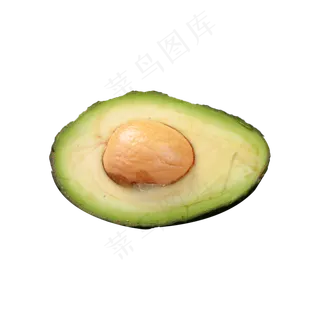半个牛油果实拍免抠 半个牛油果实拍免抠