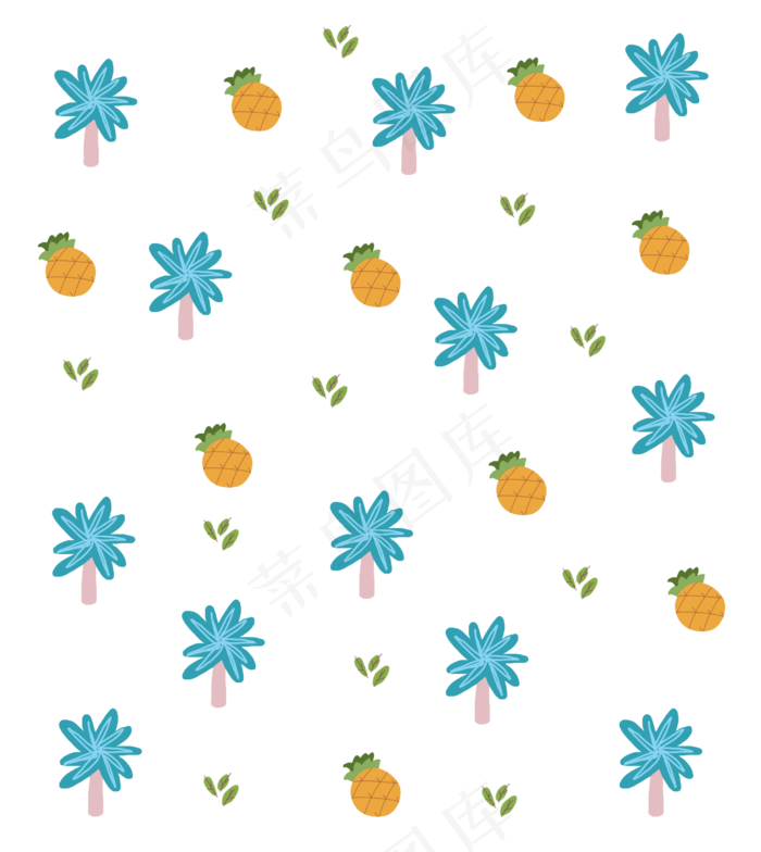 手绘种植树木底纹(2500X2800(DPI:300))psd模版下载