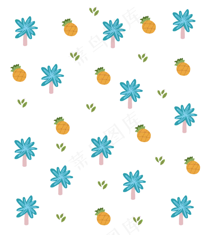 手绘种植树木底纹(2500X2800(DPI:300))psd模版下载