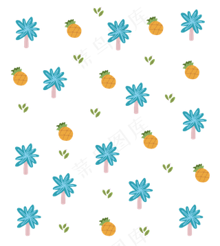 手绘种植树木底纹