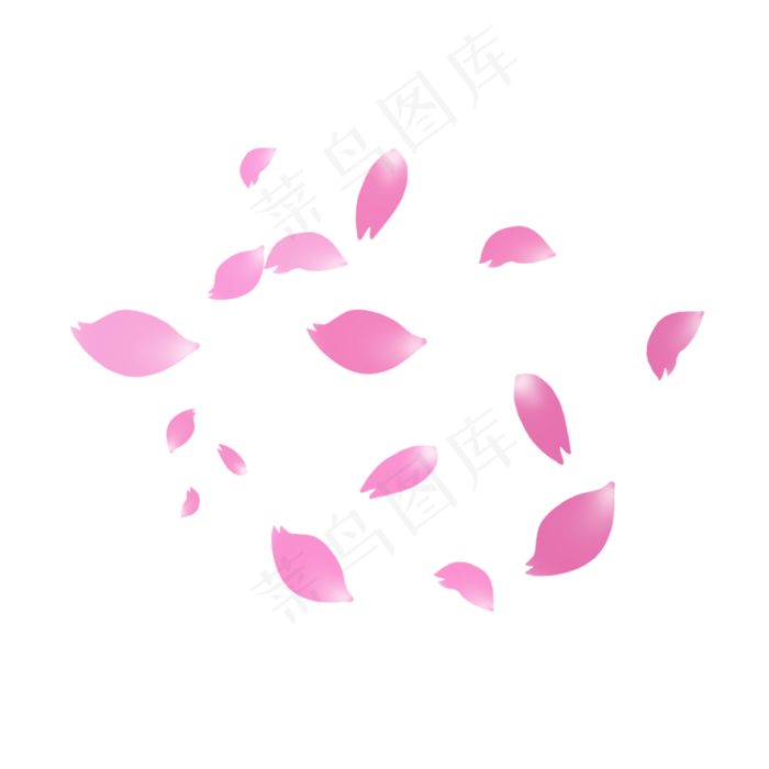 粉色漂浮花瓣(2000X2000(DPI:300))psd模版下载