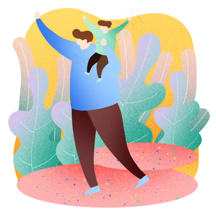 父亲节举高高(2000X2001(DPI:300))psd模版下载