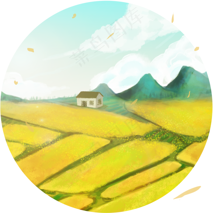 春天油菜花免费下载,免抠元素(2000X2000(DPI:72))psd模版下载