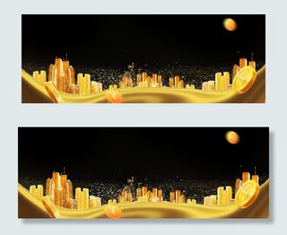 金融城市楼盘banner