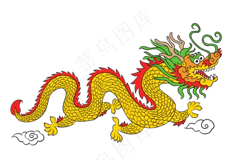 端午节手绘舞爪金龙PSD源文件
