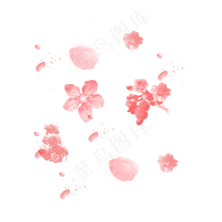 飘落的樱花花瓣元素,免抠元素