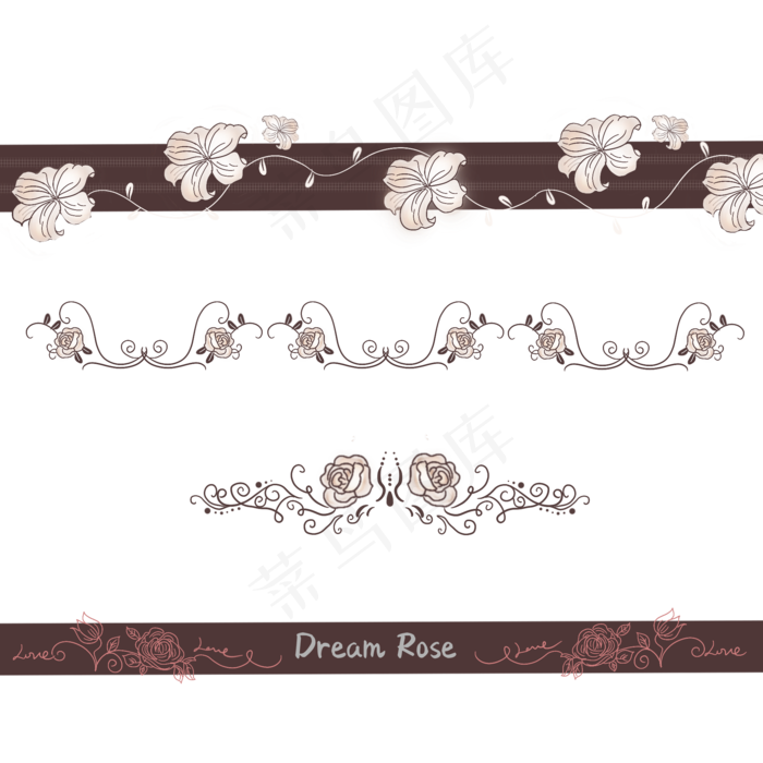古典复古玫瑰花底纹(2000X2000(DPI:300))psd模版下载
