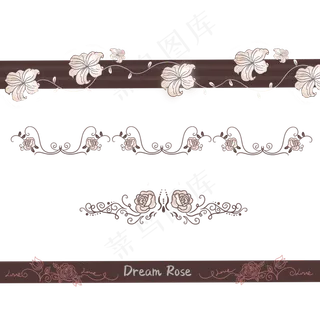 古典复古玫瑰花底纹