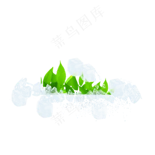 冰不规则图形冰块元素,免抠元素