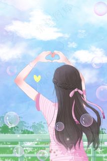 唯美立夏浪漫天空