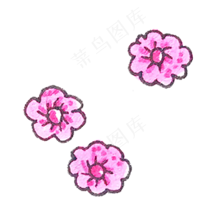 三朵玫瑰花朵免抠图(2000X2000(DPI:300))psd模版下载