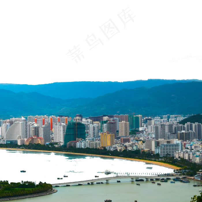 漂亮的城市山水免抠图(2000X2000(DPI:300))psd模版下载